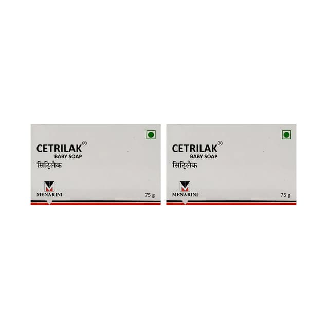 Menarini Cetrilak Baby Soap 75 gm (Pack of 2)