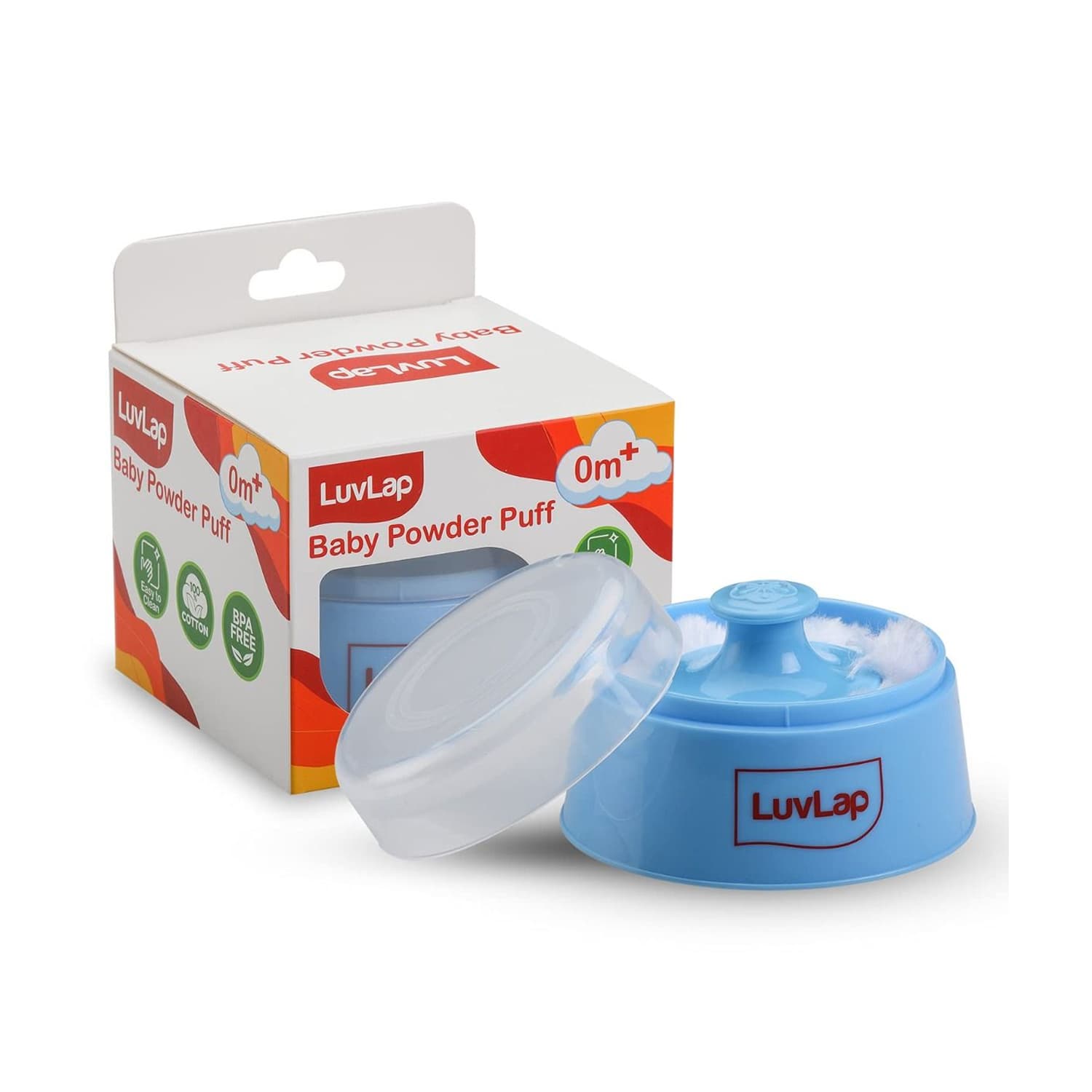 LuvLap Baby Powder Puff (Blue)
