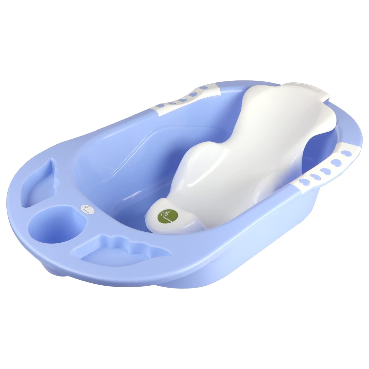 R for Rabbit Kiddie Kingdom Splash Bath Tub with Seat Sling for Babies from 0 to 3 Months (Purple)
