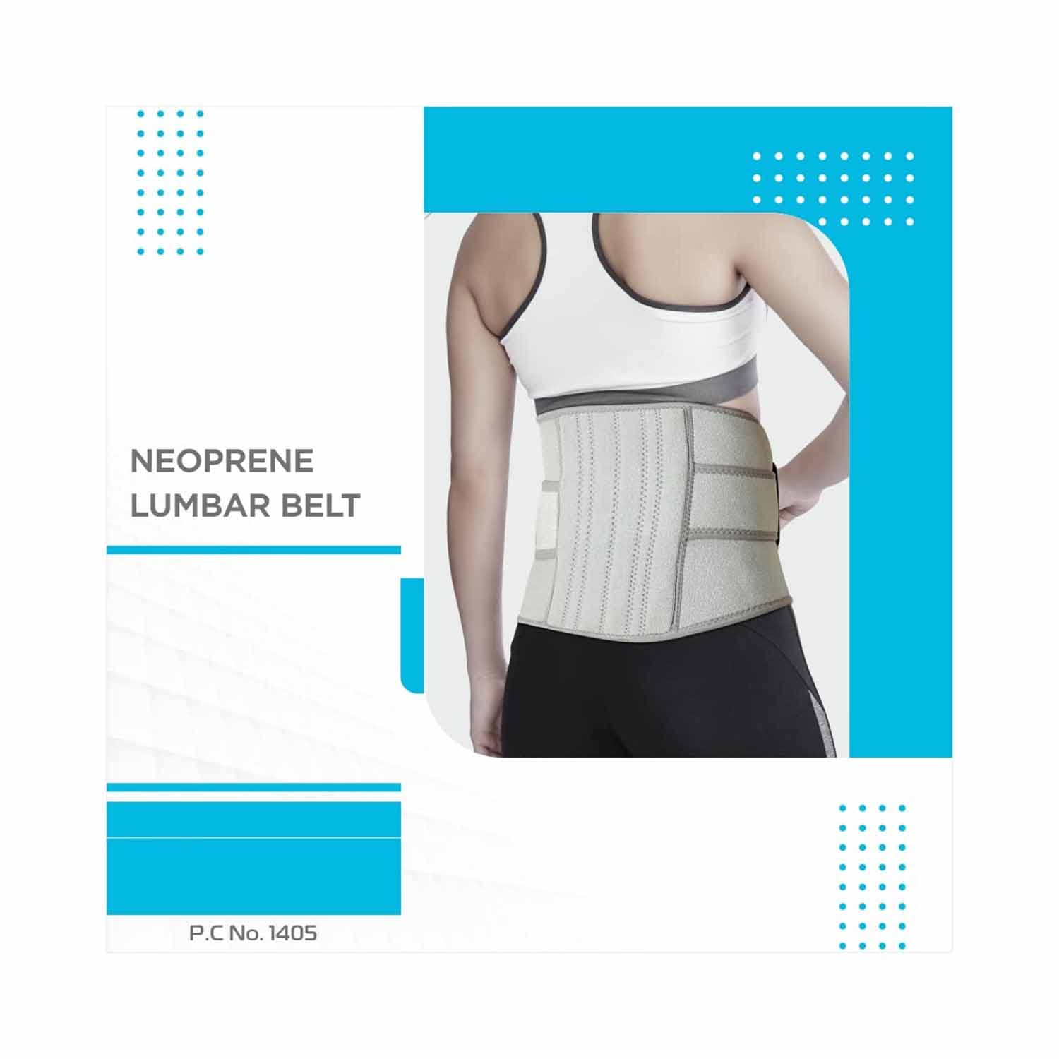 Vissco Neoprene Lumbar Belt 9 Medium - (P.C. No. 1405)