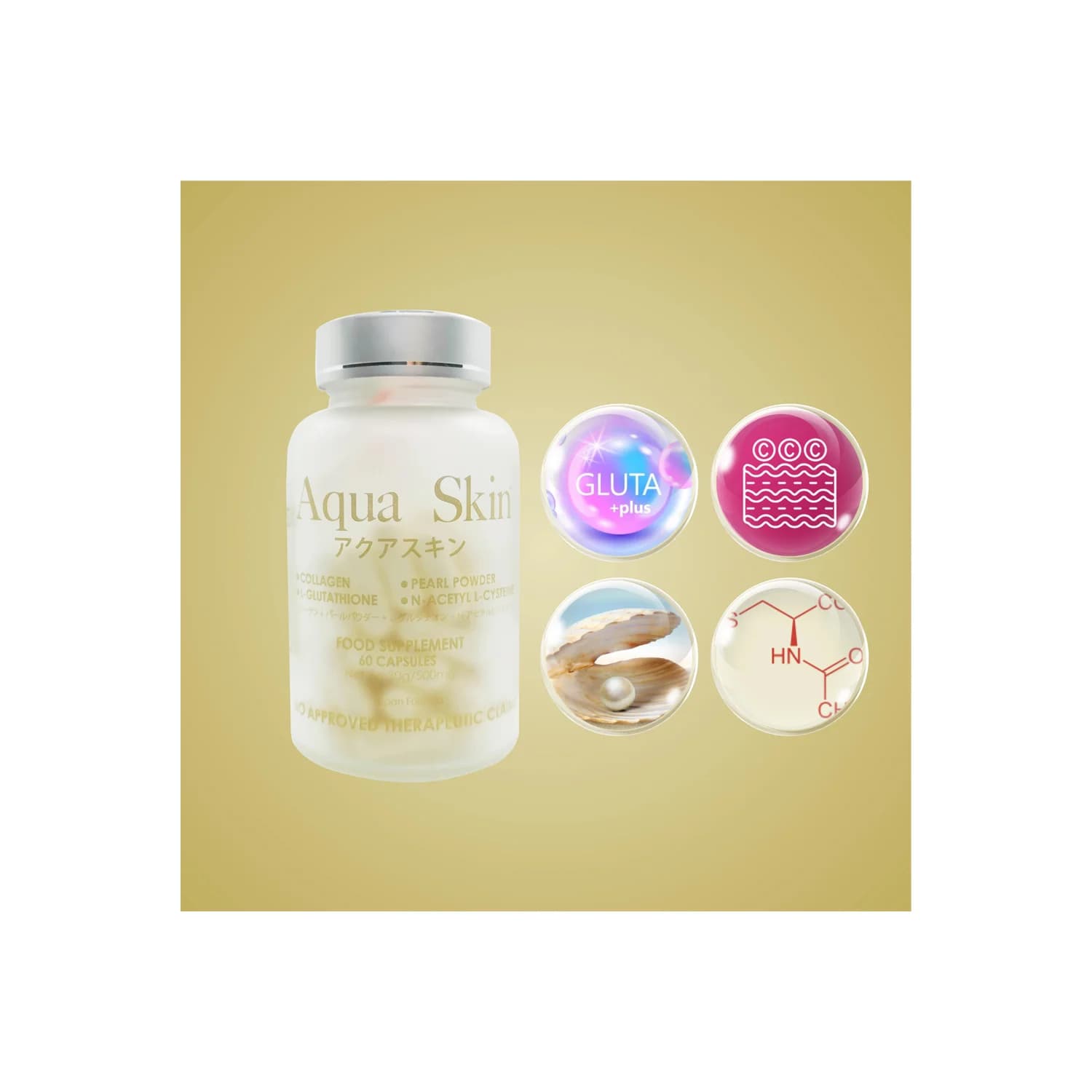 aqua skin glutathione price Gluta capsules for Healthy 60 capsules GHK Lotion