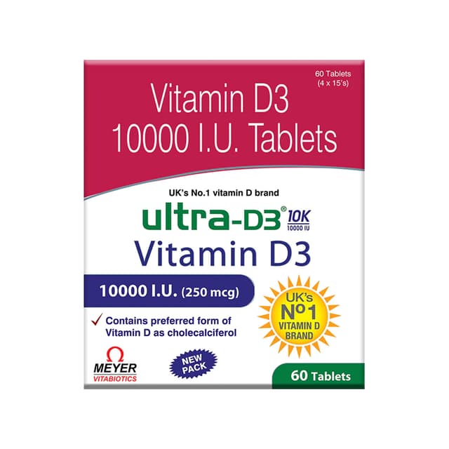 Vitabiotics Ultra D3 10k for Bone Health 60 Tablets
