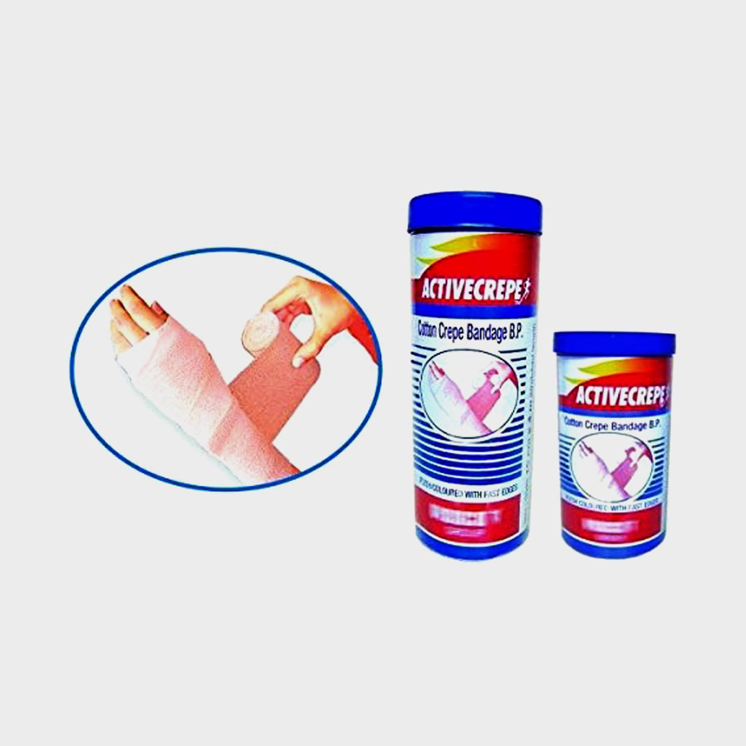 Vissco Active Crepe - Cotton Crepe Bandage B.P. 15 cm X 4 mtr (Stretched) ACP06