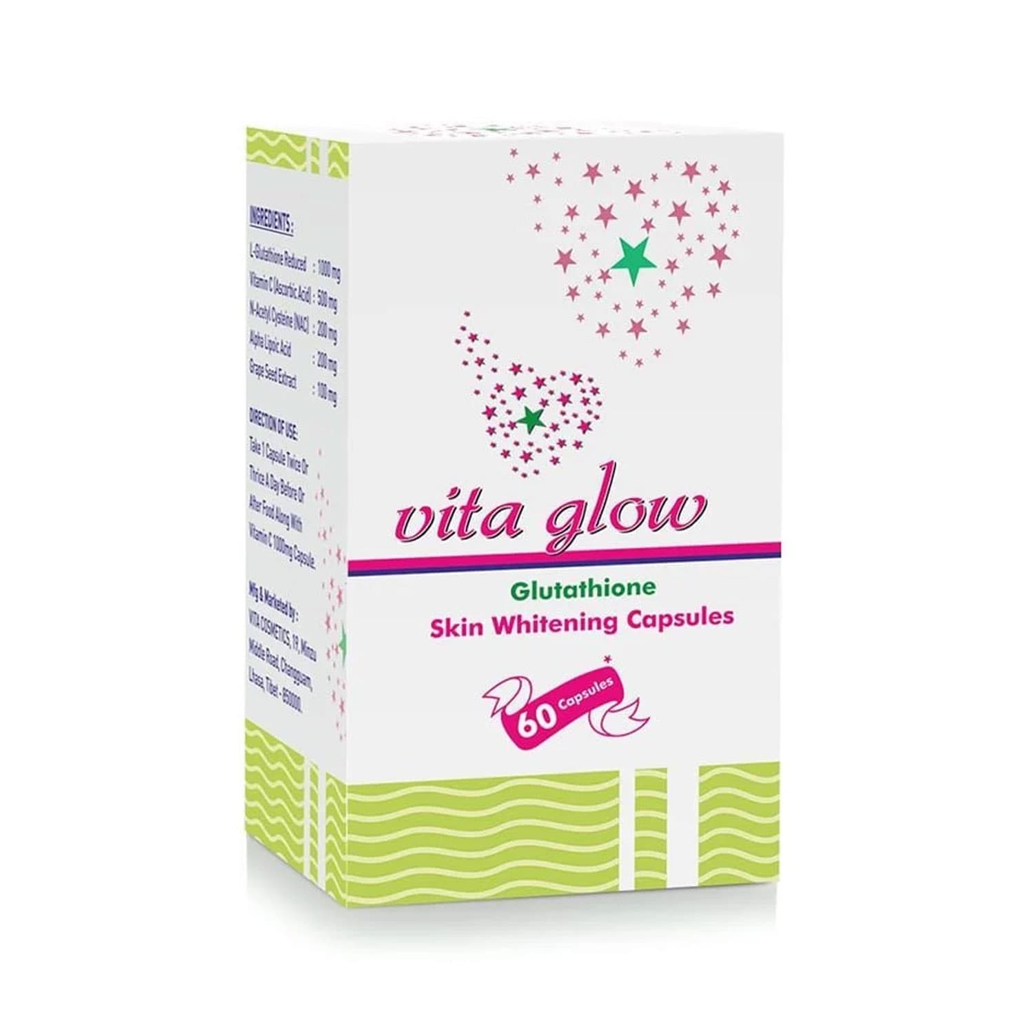 Buy Vita Glow Skin Whitening 60 capsules Online