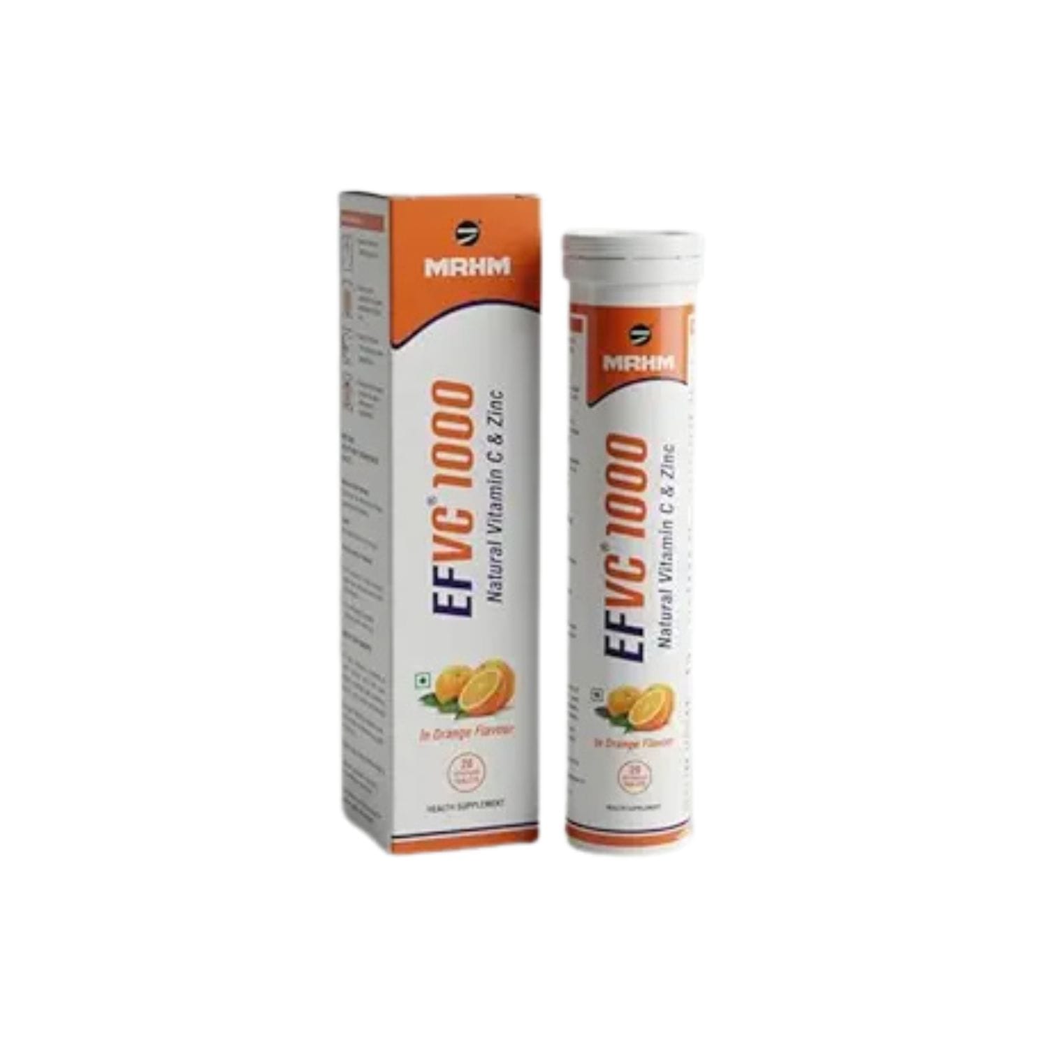 MRHM EFVC Vitamin C 1000mg + Zinc Tablets – 20 Tablets