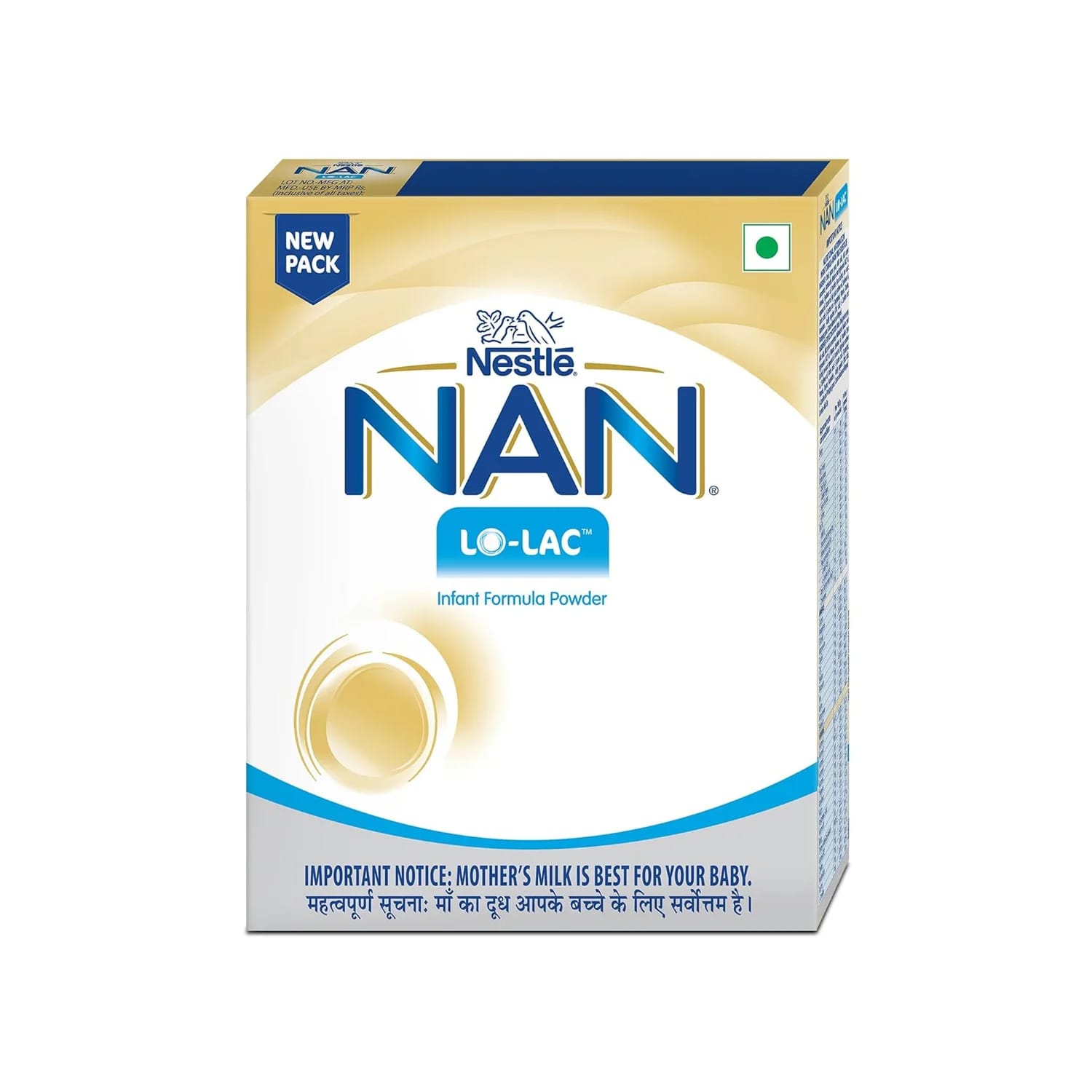 Nestle Nan Lo-Lac Infant Formula Powder Up to 24 Months 400 gm Refill Pack
