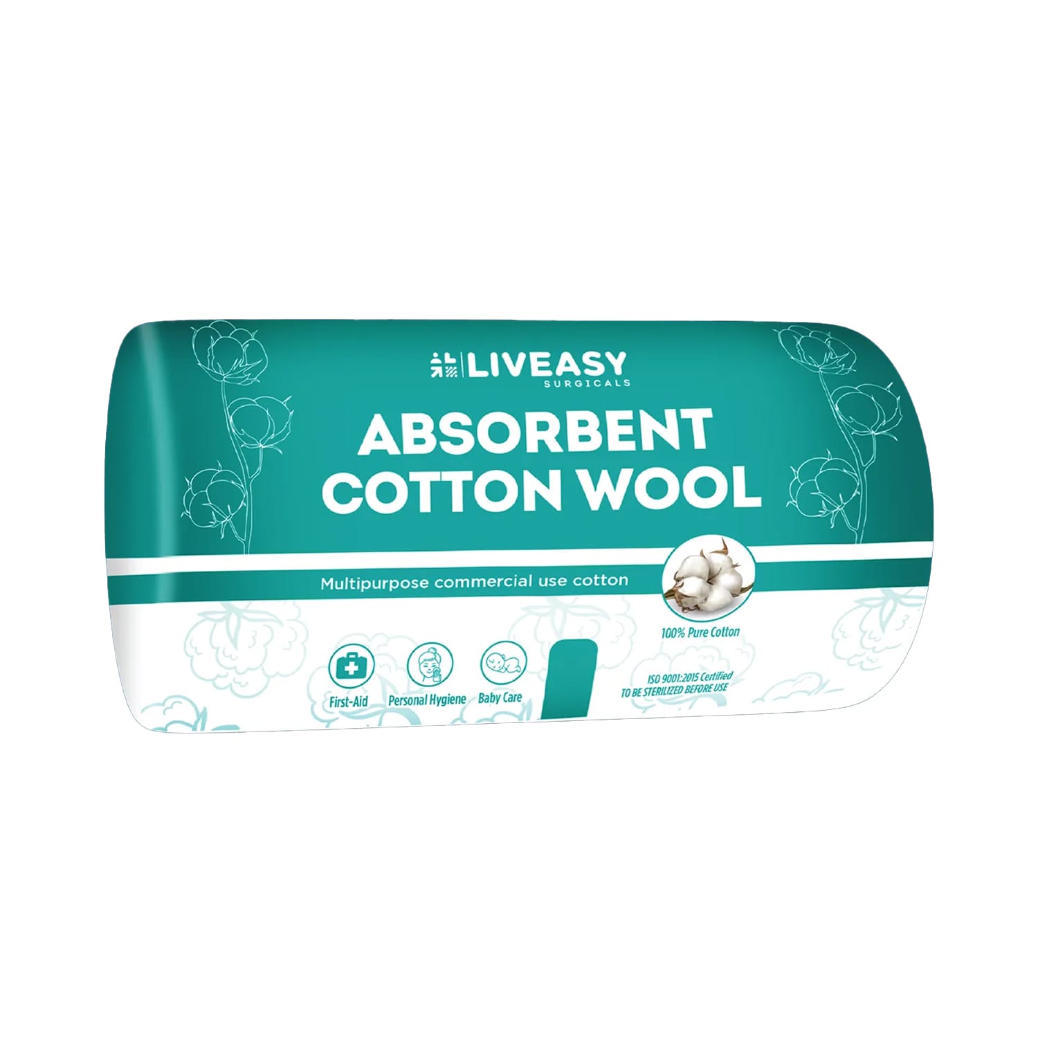Liveasy Surgicals Absorbent Cotton Wool 500g