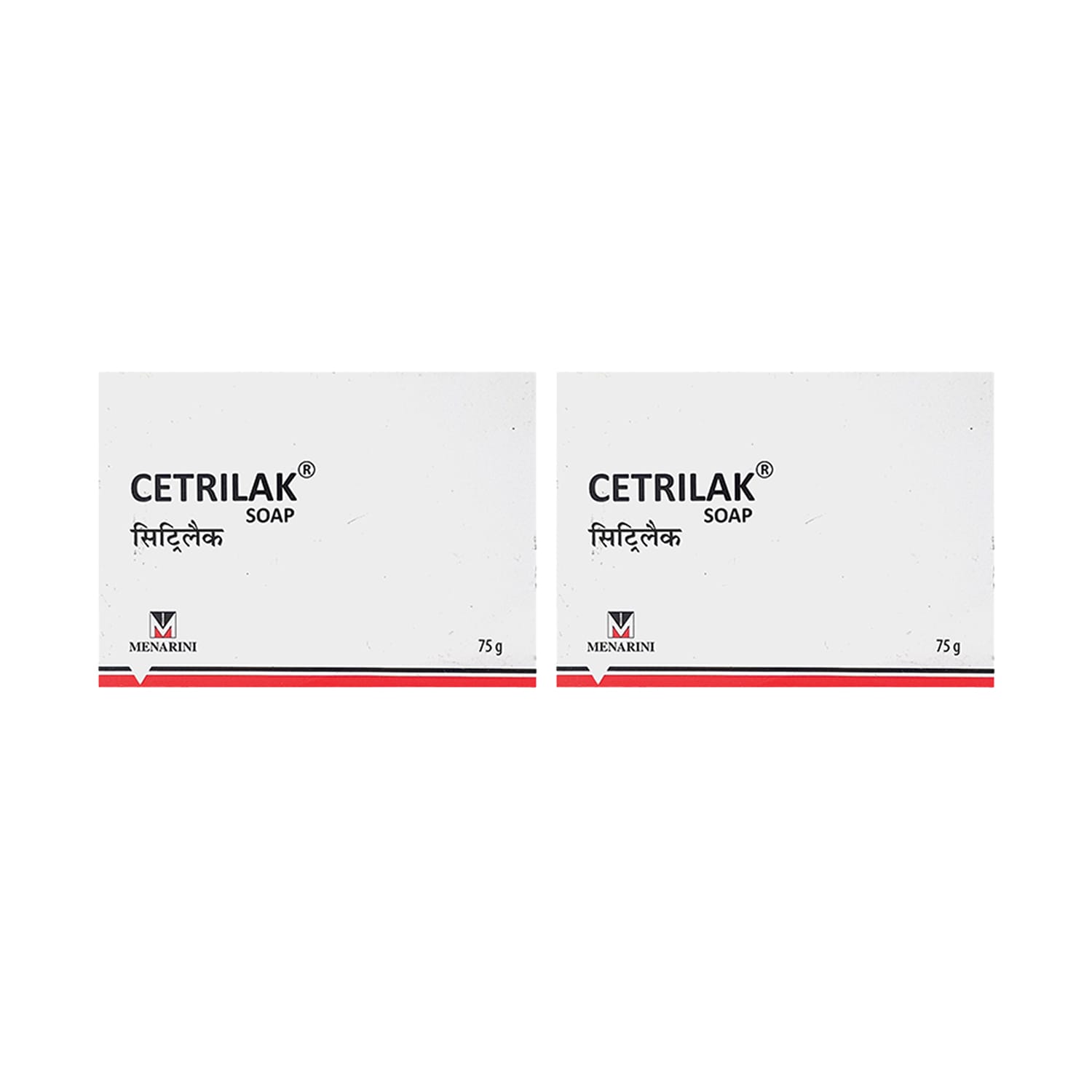 Menarini Cetrilak Soap 75 g (Pack of 2)