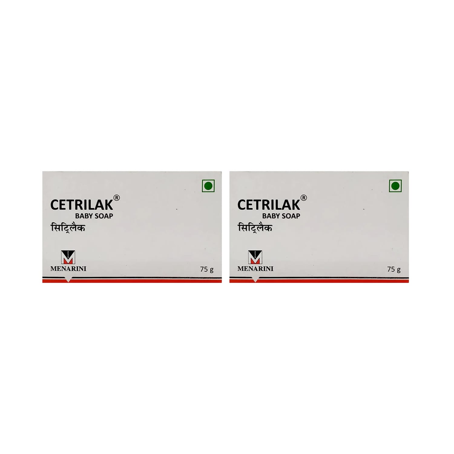 Menarini Cetrilak Baby Soap 75 gm (Pack of 2)