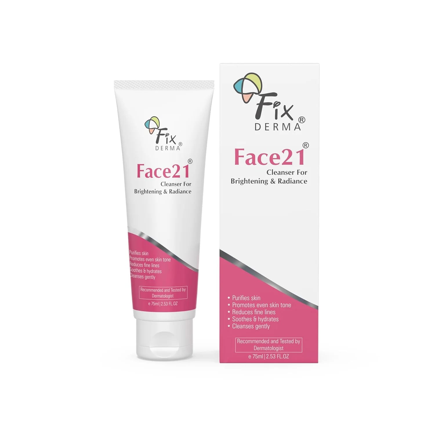 FixDERMA Face 21 Skin Brightening Cleanser 75ml
