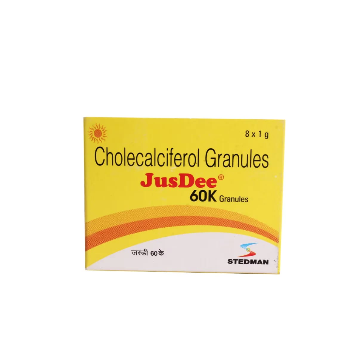 Jusdee Vitamin D3 60K Granules (8x1gm Sachets)