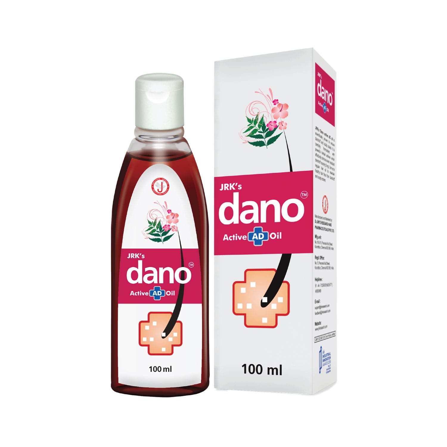 JRK Dano Anti Dandruff Oil-Itching Scalp - 100ml