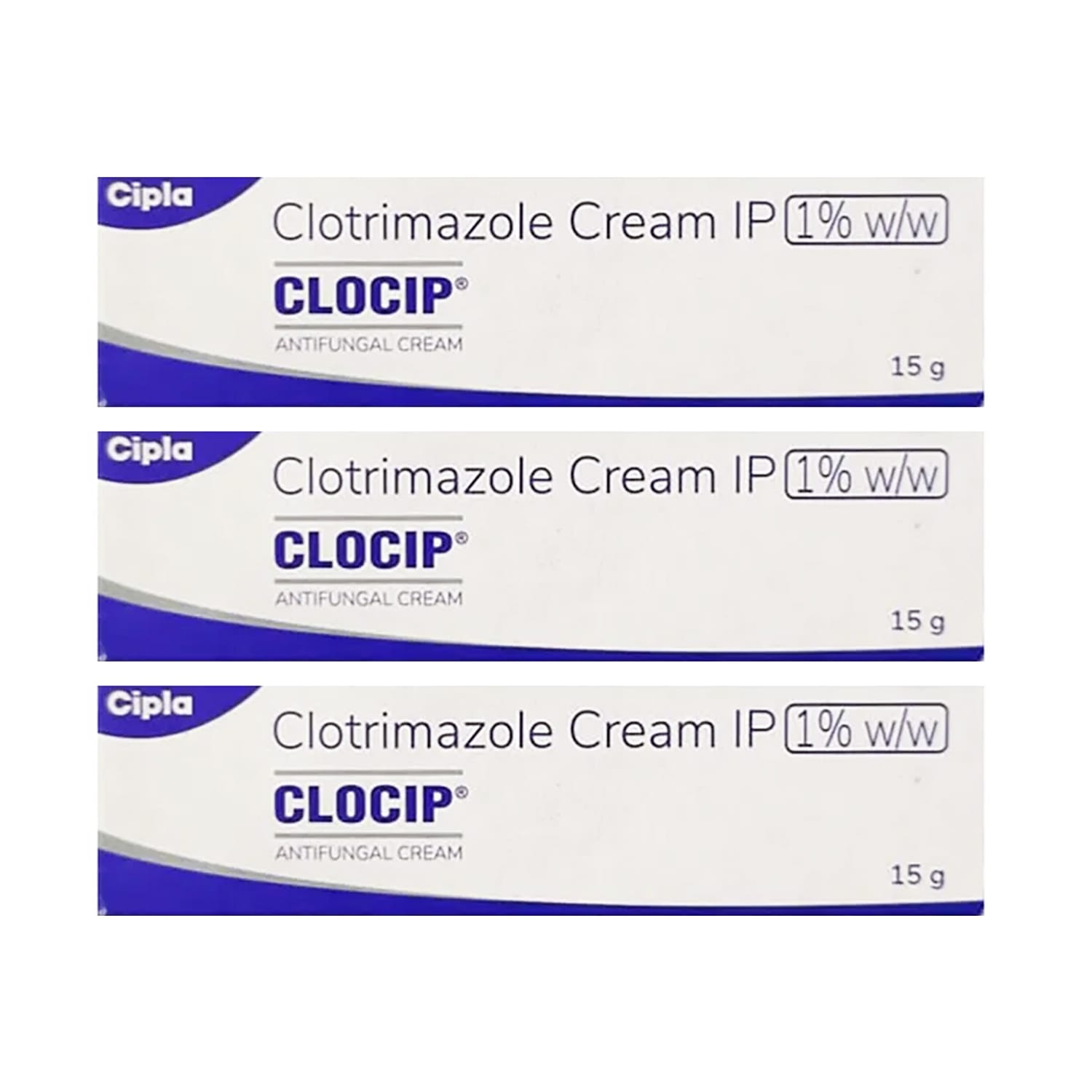 Clocip Cream 15 gm for Skin Infections (Pack of 3)