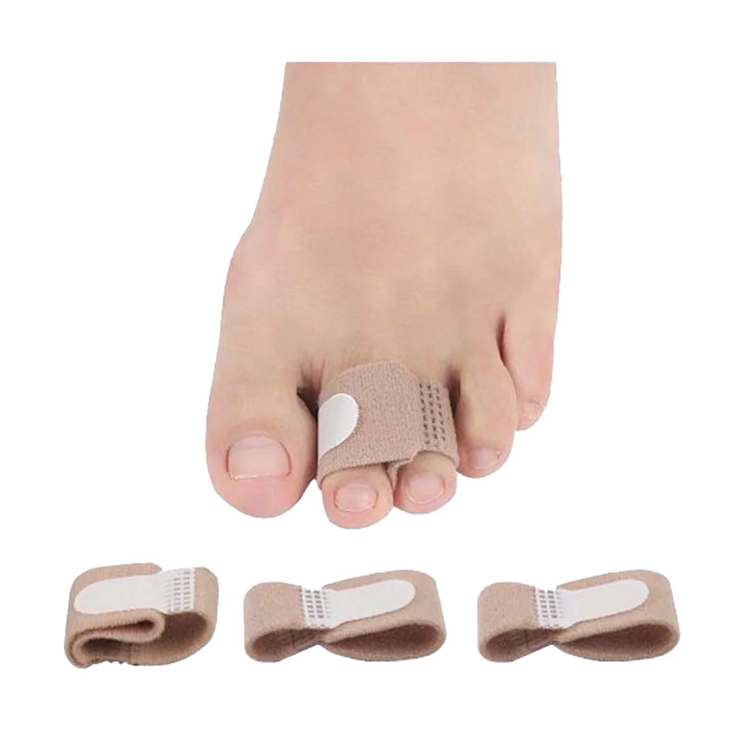 Digital Shoppy Splint Wraps Fabric Toe Finger Separator and Straightener Hallux Valgus Corrector Bandage