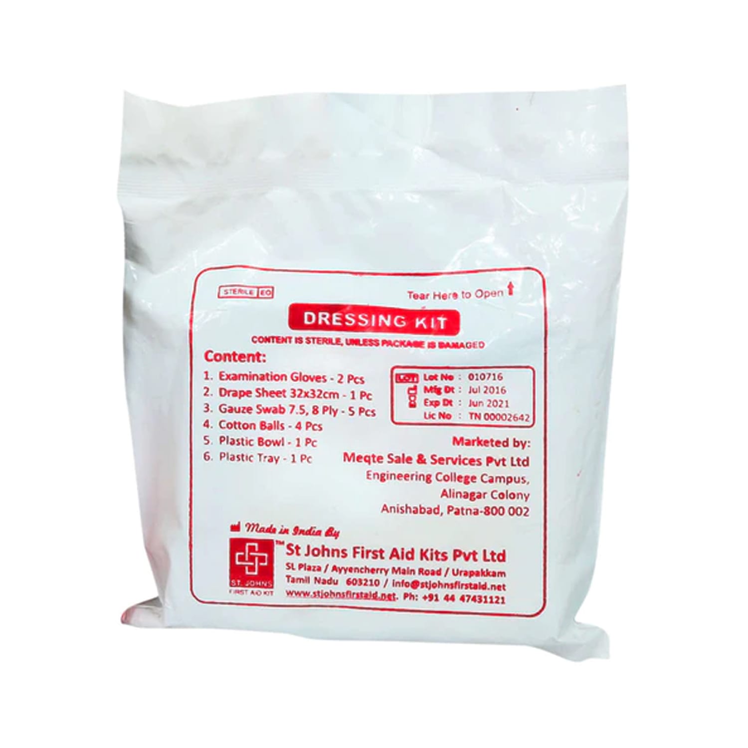 St. John's SJF DK (Dressing Kit)