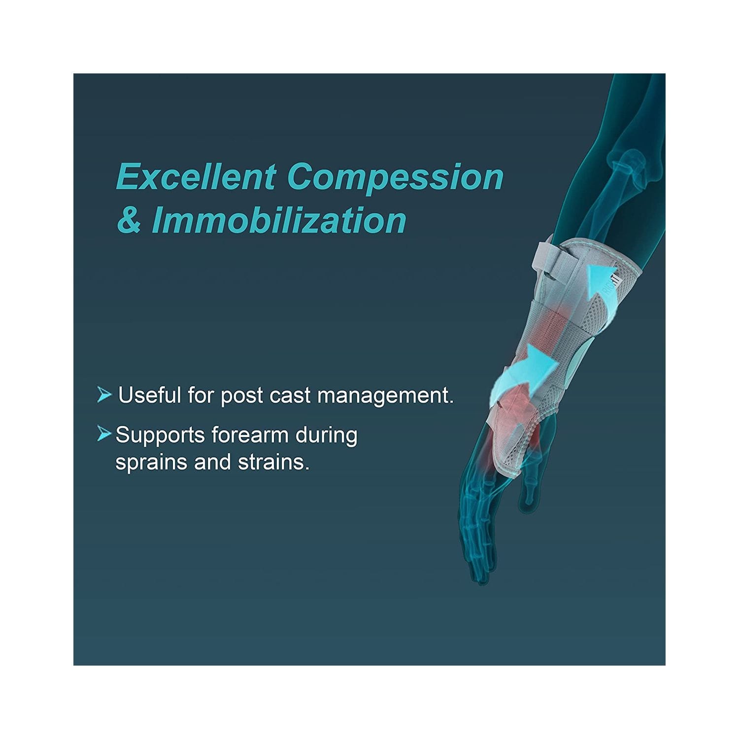 Tynor Wrist & Forearm Splint Left E-03 (Medium)