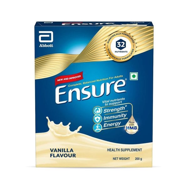 Ensure Complete Balanced Nutrition Powder for Adults Vanilla Flavour 200 g (Refill Pack)
