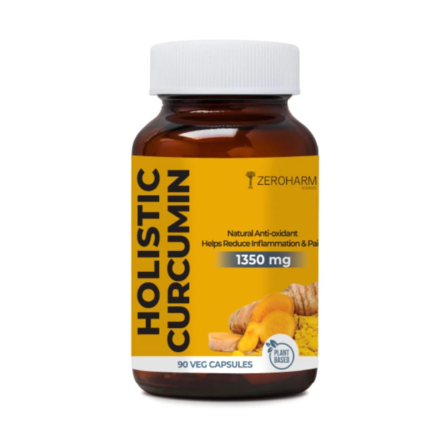 Zeroharm Sciences Holistic Curcumin Capsules – 90 Capsules