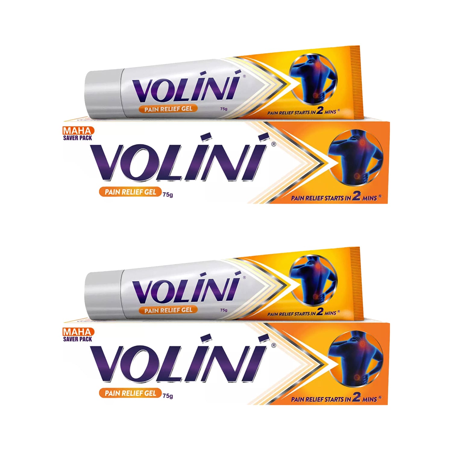 Volini Gel Tube 75gm (Pack of 2)
