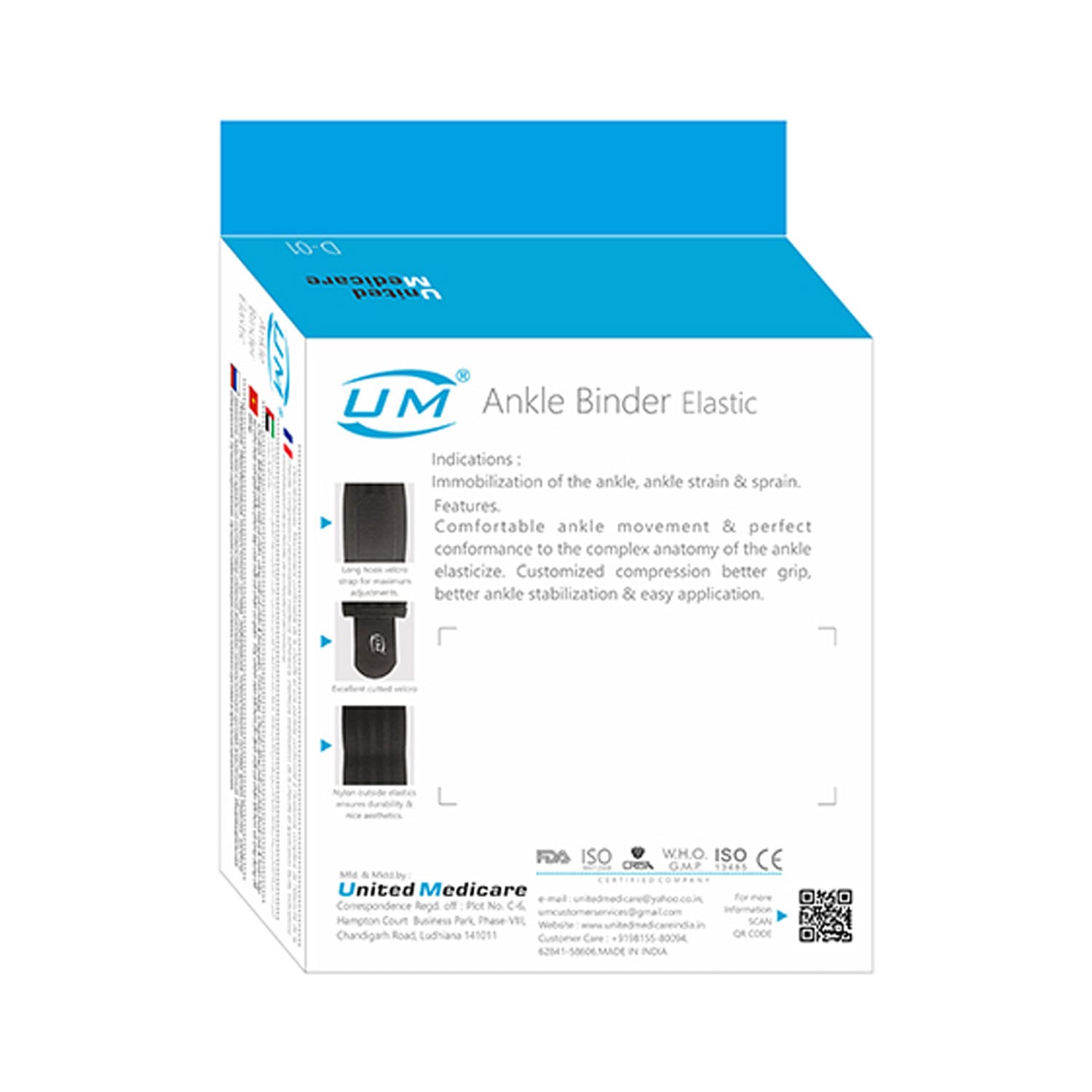 United Medicare Ankle Binder Elastic (D-01) - XL