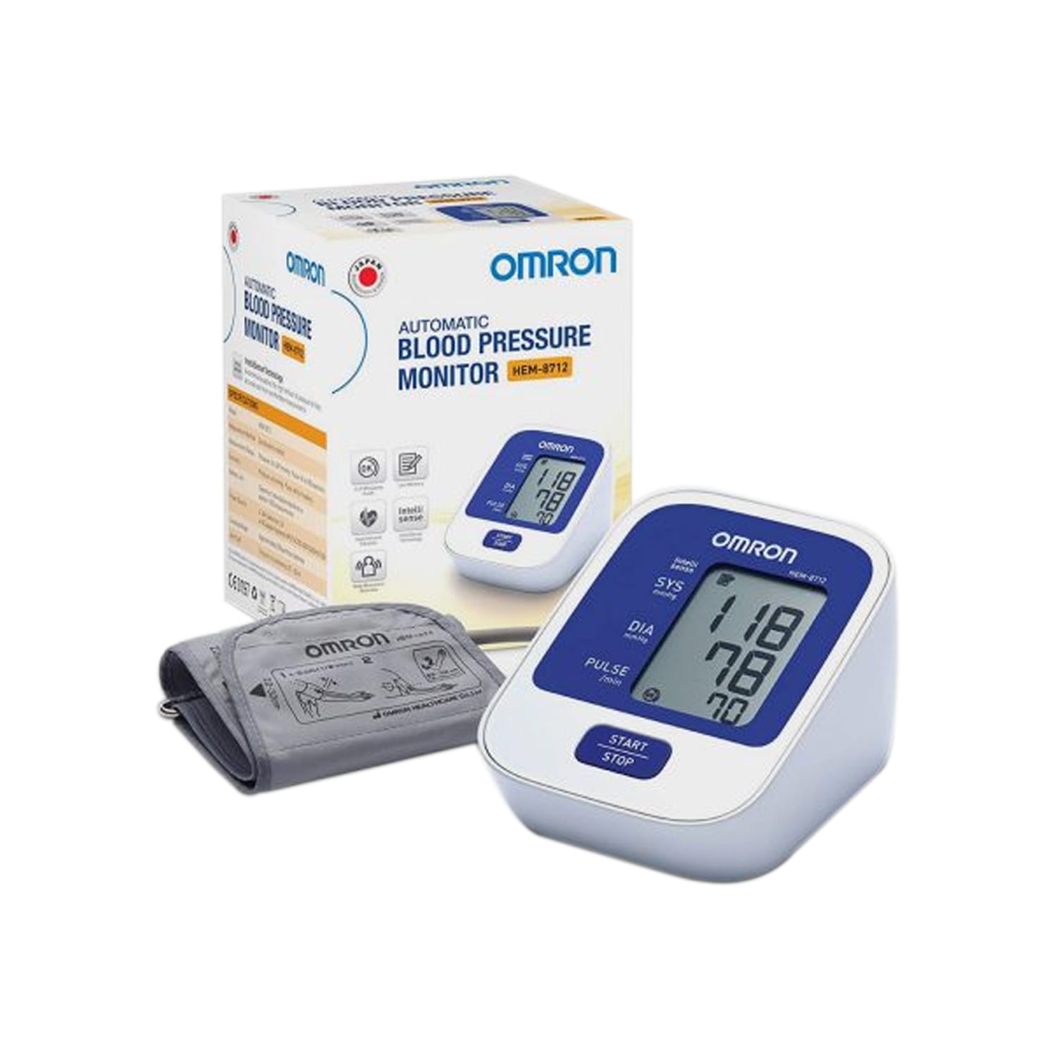 Omron Blood Pressure (BP) Monitor, HEM-8712