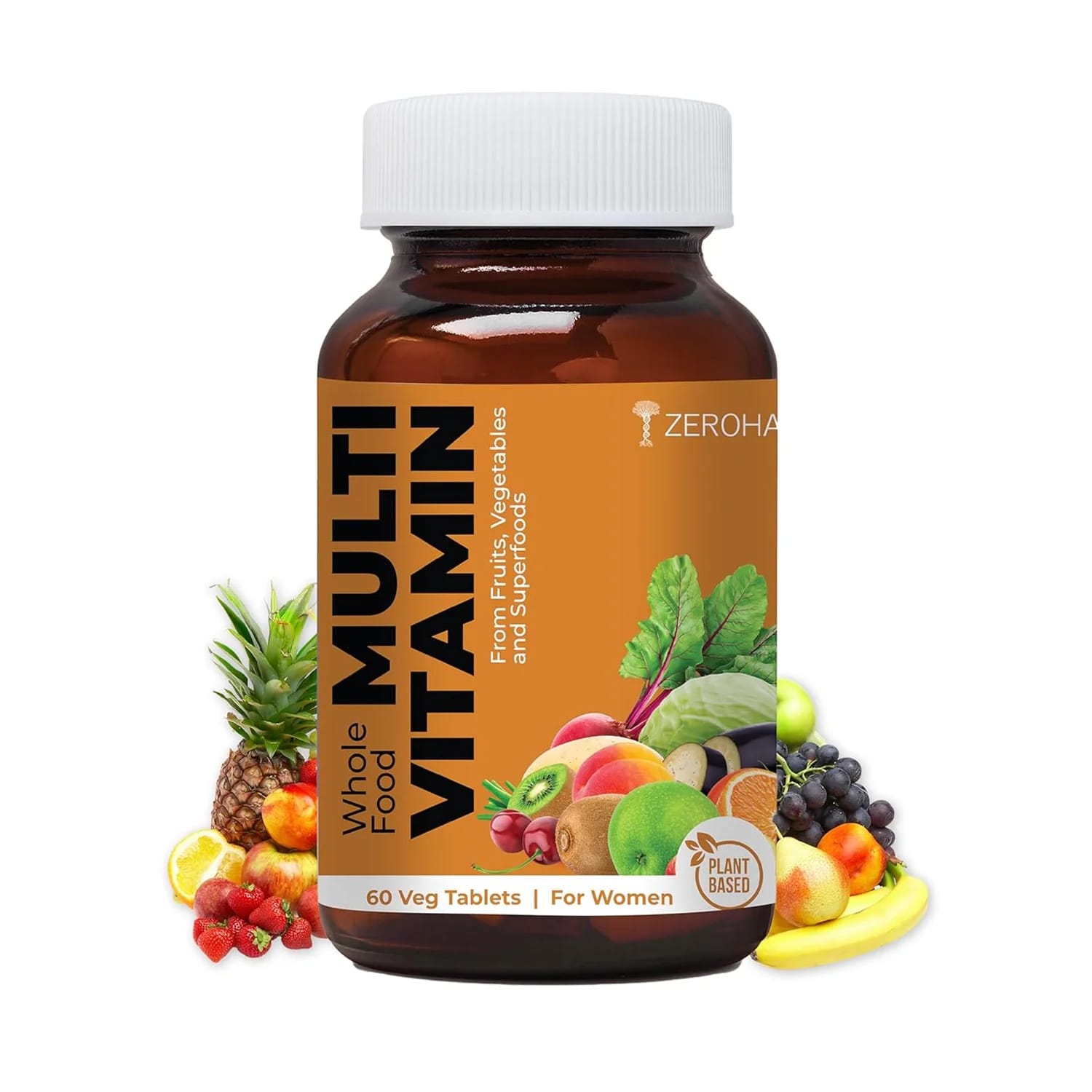Zeroharm Sciences Whole Food Multivitamin Tablet for Women - 60 Tablets