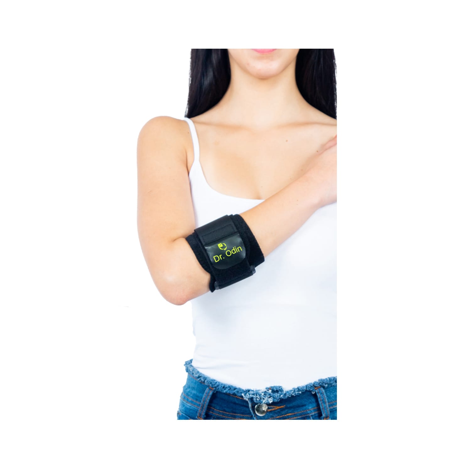 Dr. Odin Tennis Golfer Elbow Brace NAT02 - Supportive Compression Sleeve for Pain Relief and Injury Recovery