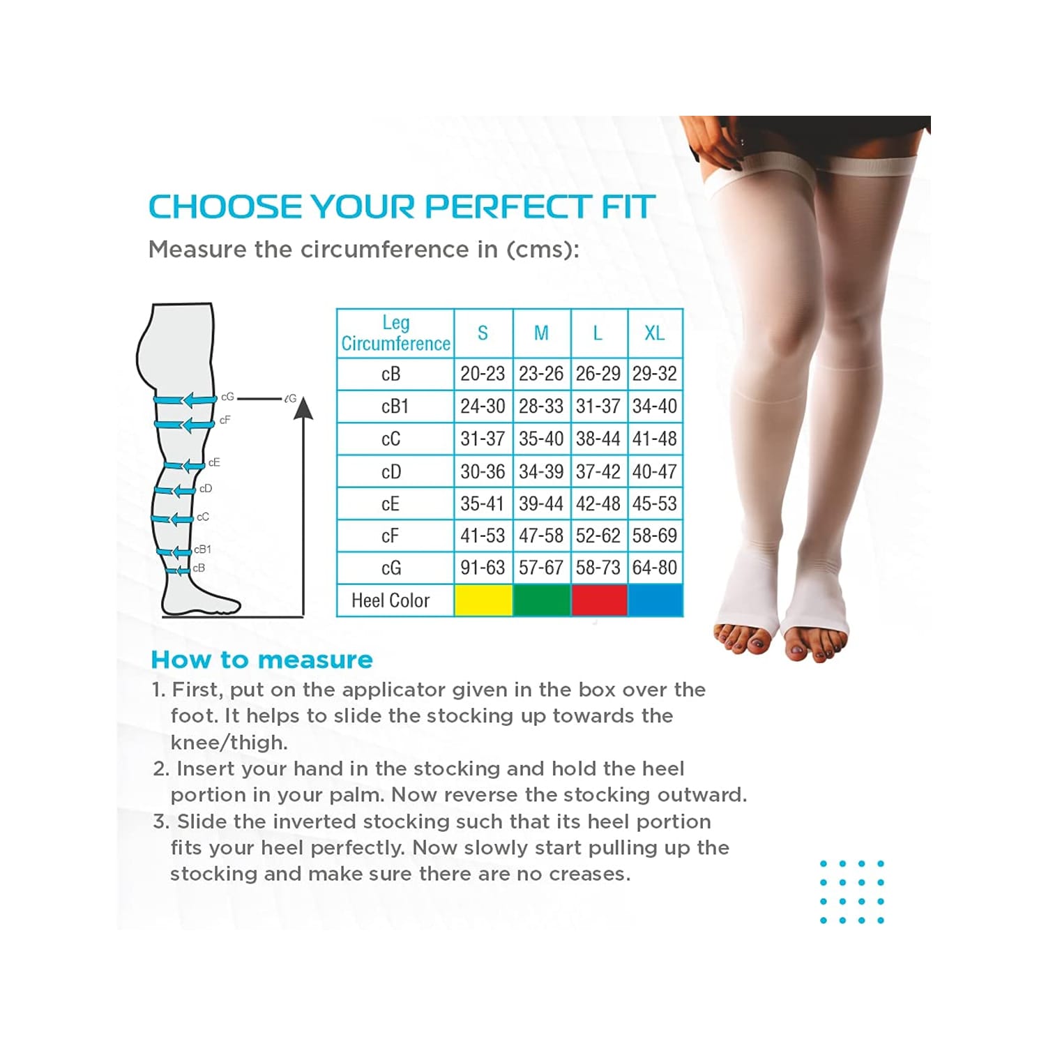 Vissco Anti-Embolism Stockings- Thigh(Open toe) Medium PC5710