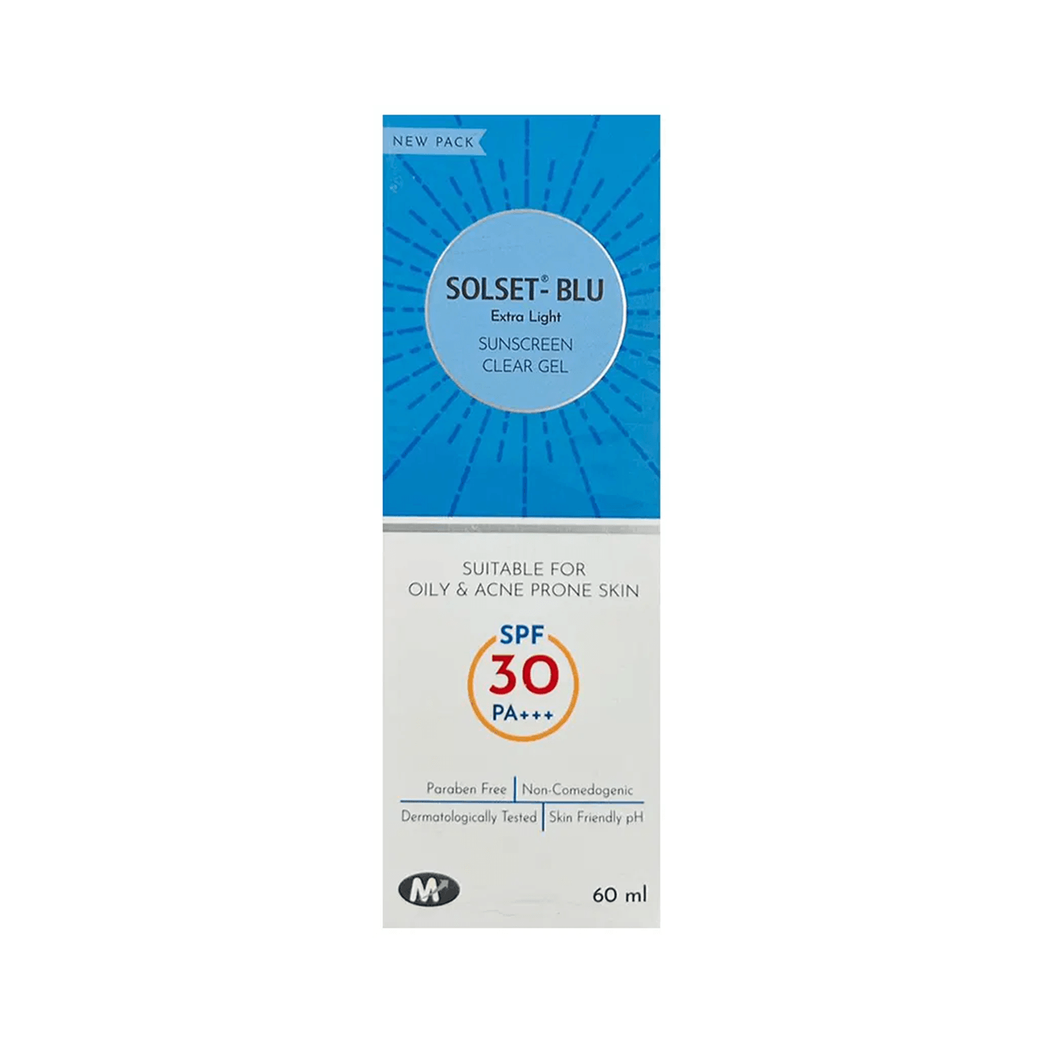 Solset Blu Xtra Light Sunscreen Gel 60ml