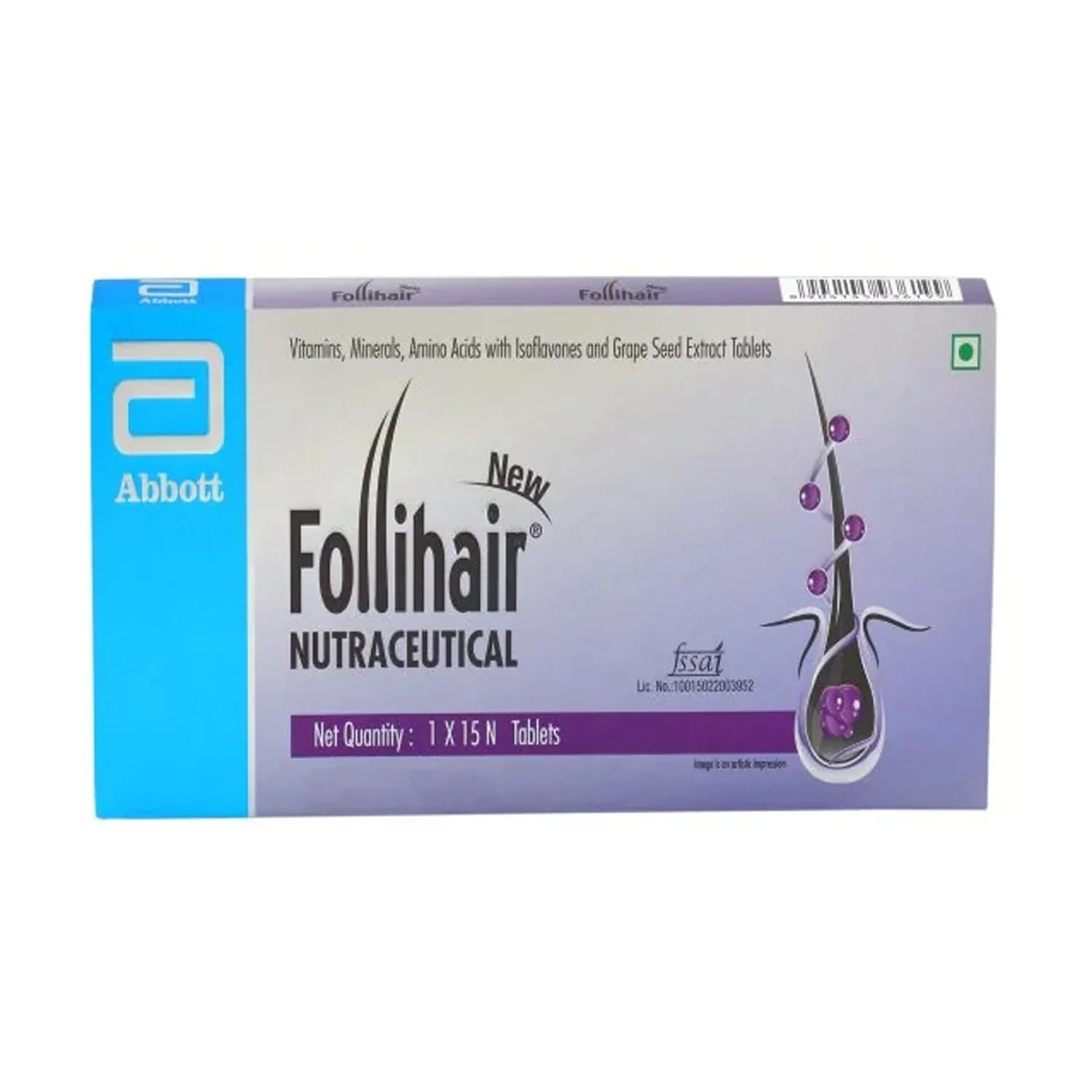 Follihair New Hairfall Control Tablets-15tablets