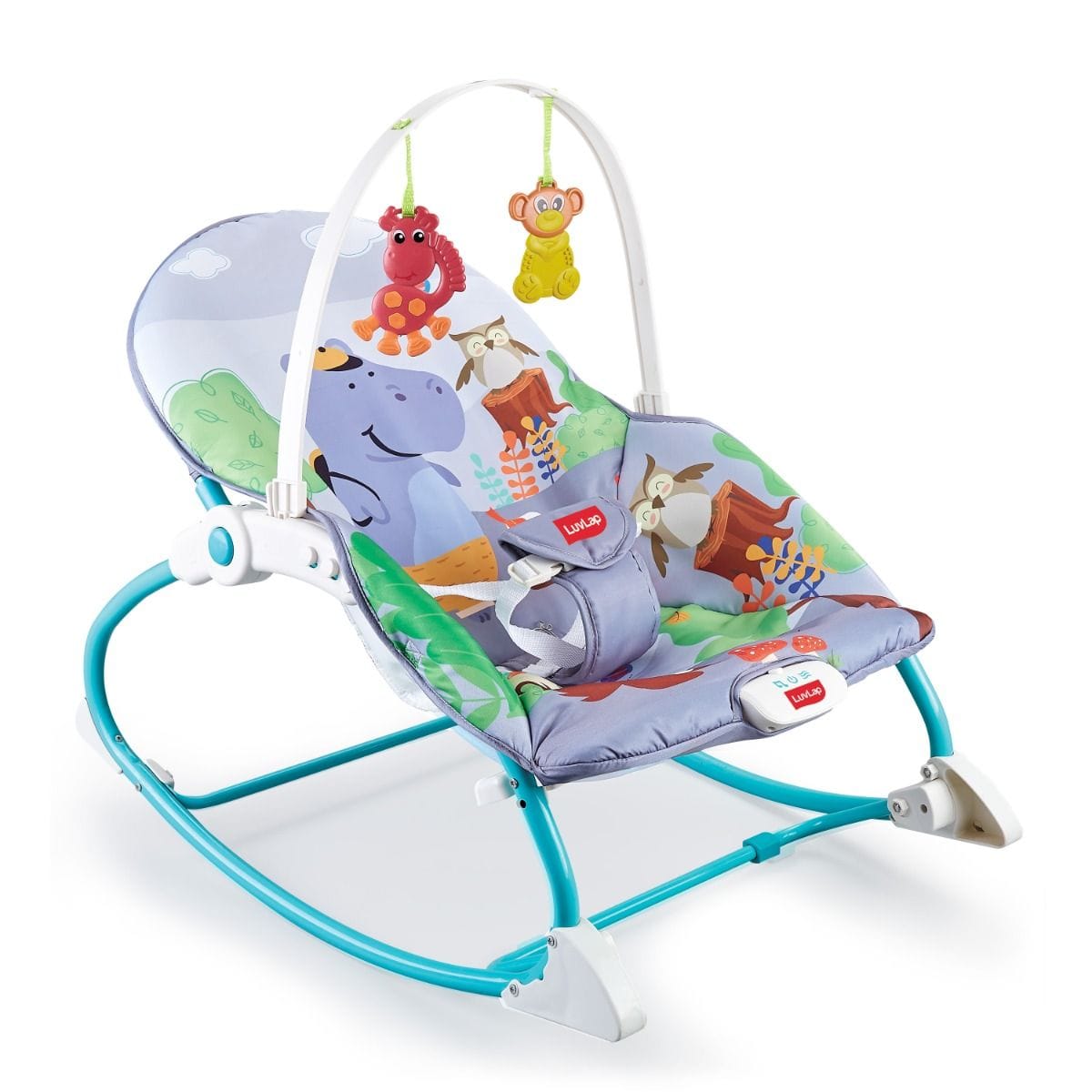 LuvLap Happy Jungle Toddler Rocker cum Bouncer – Giraffe (M.No 19455)