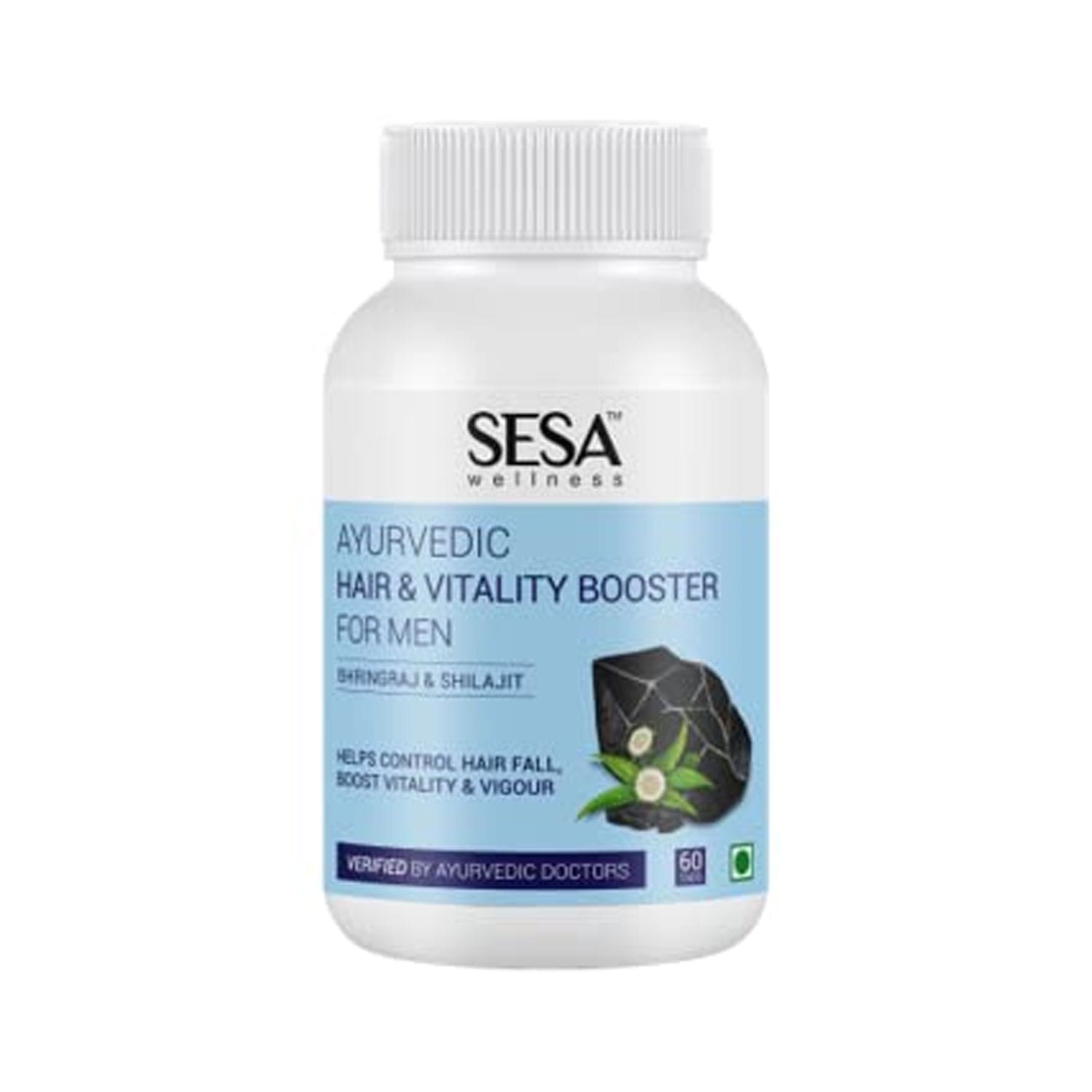Sesa Ayurvedic Hair and Vitality Booster Tablets For Men (60 Tablets)