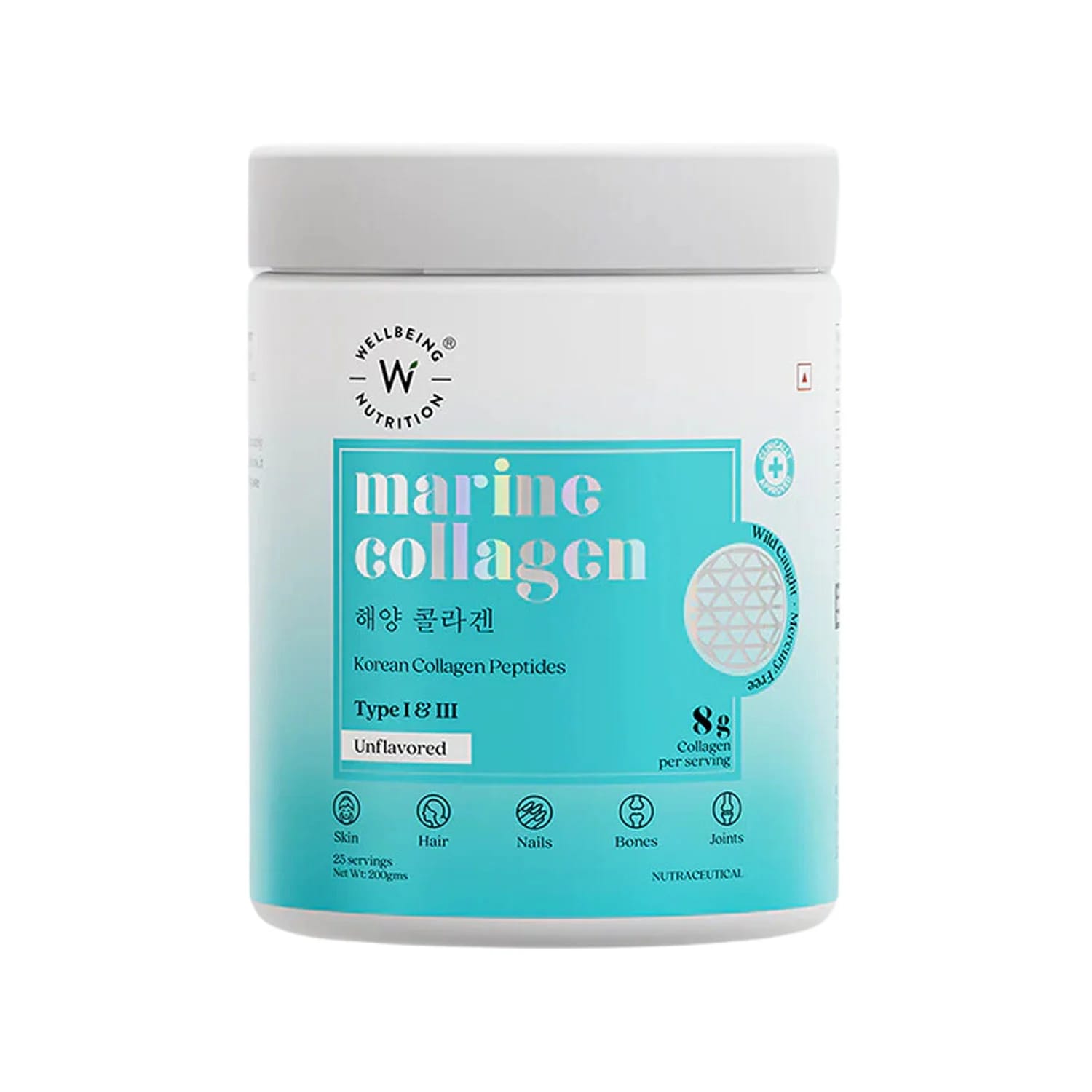 Wellbeing Nutrition Korean Marine Collagen Peptides- 200g