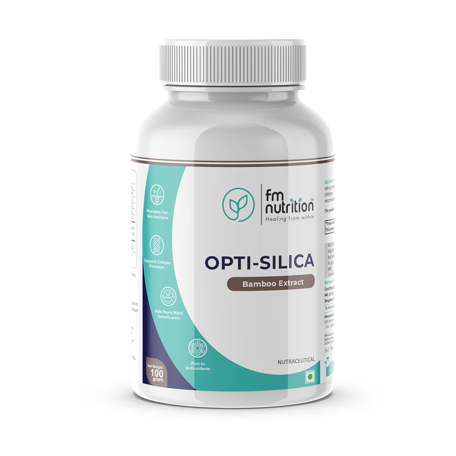 FM Nutrition Opti Silica Powder Bamboo Extract - 100 g