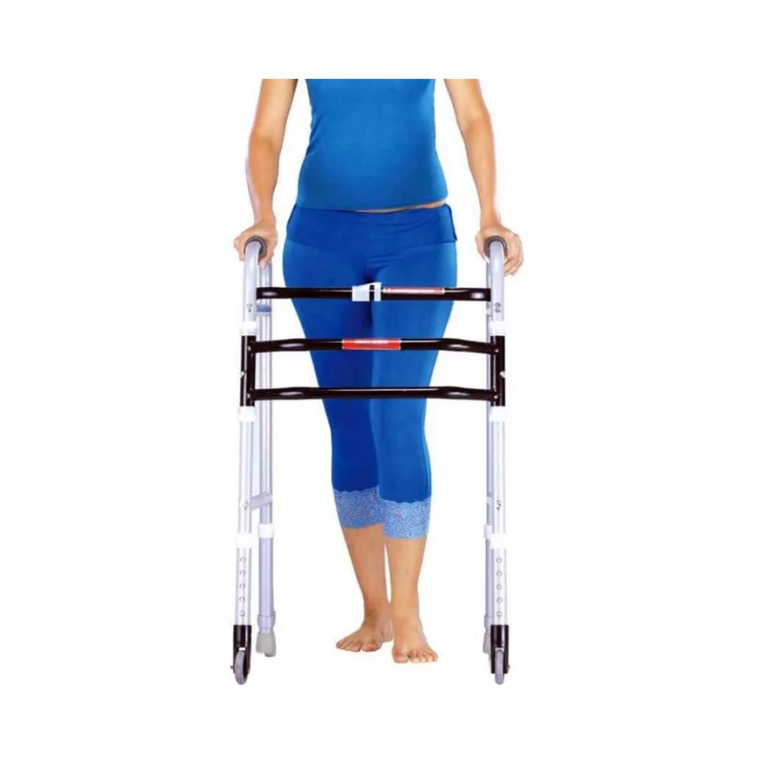 Vissco Double Bar Medipedic Walker with Rotating Castor (PC. No. 0936)