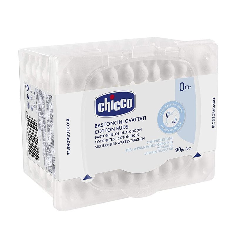 Chicco Cotton Buds With Ear Drum Protection 60 pcs