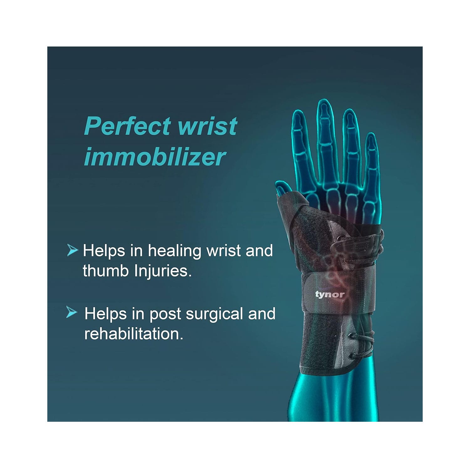 Tynor Wrist Splint with Thumb E-44 (Medium)