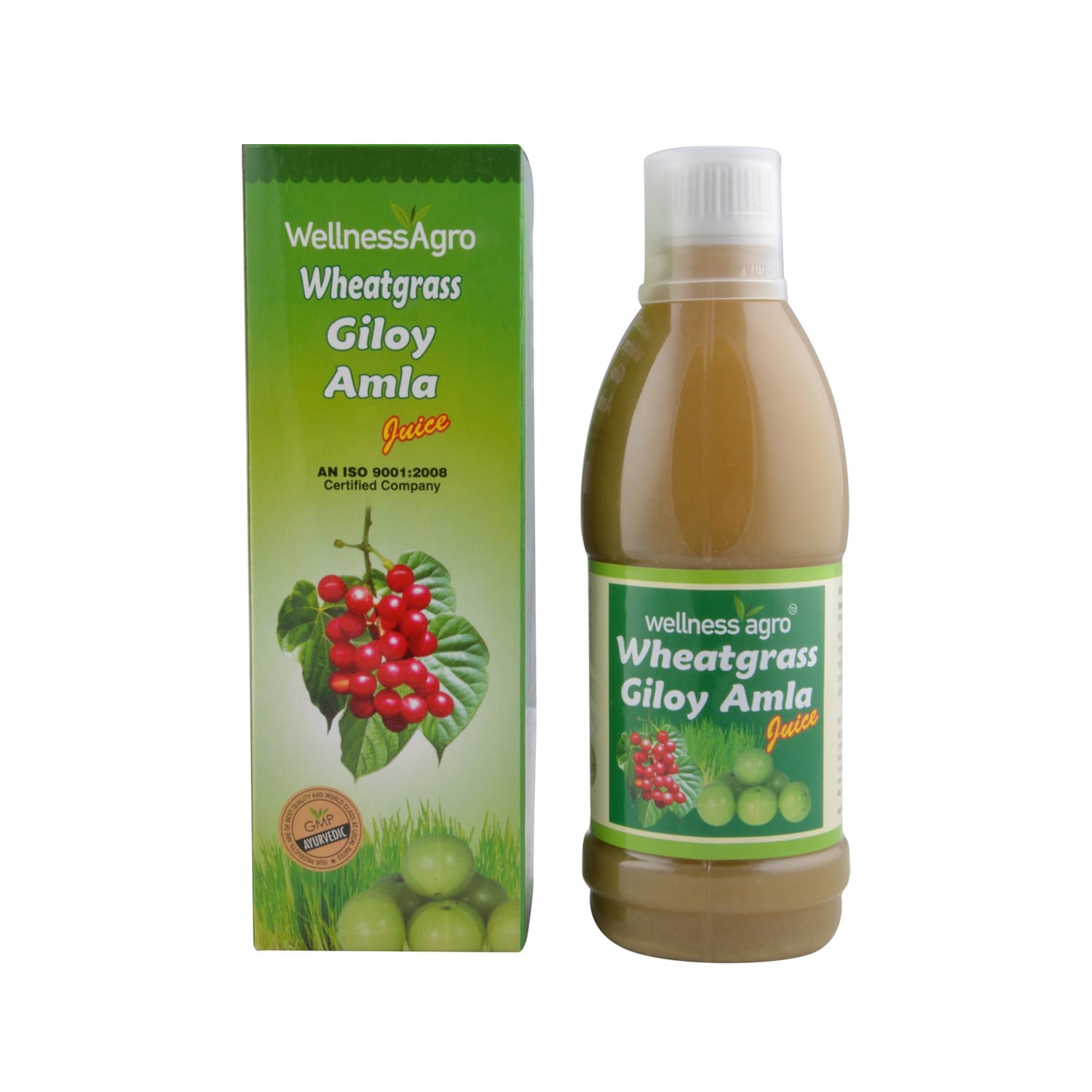 Wellness Agro Wheat Grass Giloy Amla Juice 500ml