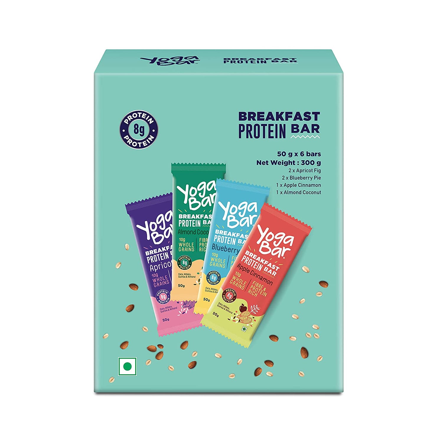 YogaBar Breakfast Protein Bars (50 gm x 6) - 300 gm