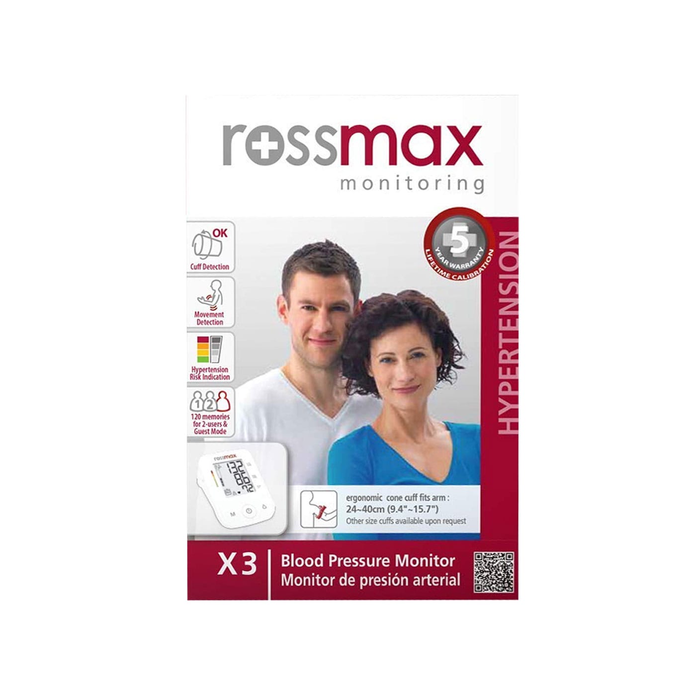 Rossmax X3 Upper Arm Blood Pressure Monitor