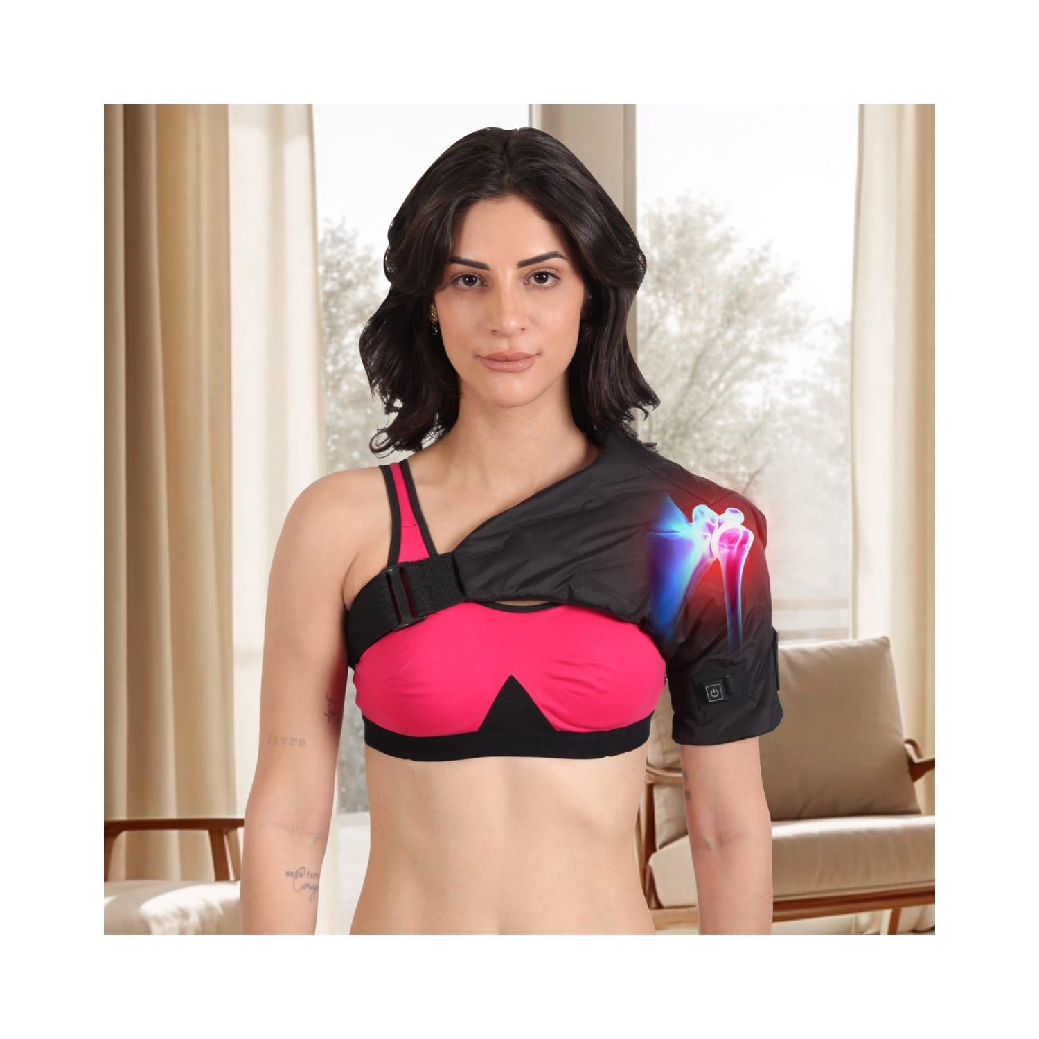 Sandpuppy Shoulderstrap (Electric Heating Pad for Shoulder Pain Relief)