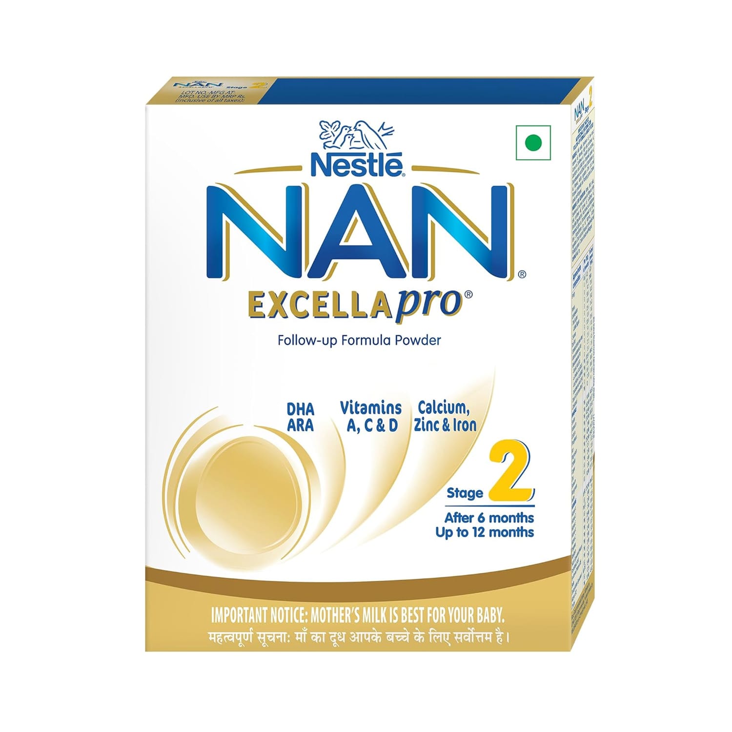 Nestle Nan Excellapro Follow-Up Formula Stage 2 After 6 months 400 gm Refill Pack