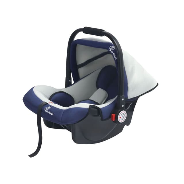 R for Rabbit Cozy Carry Cot Baby Car Seat (Grey Blue)