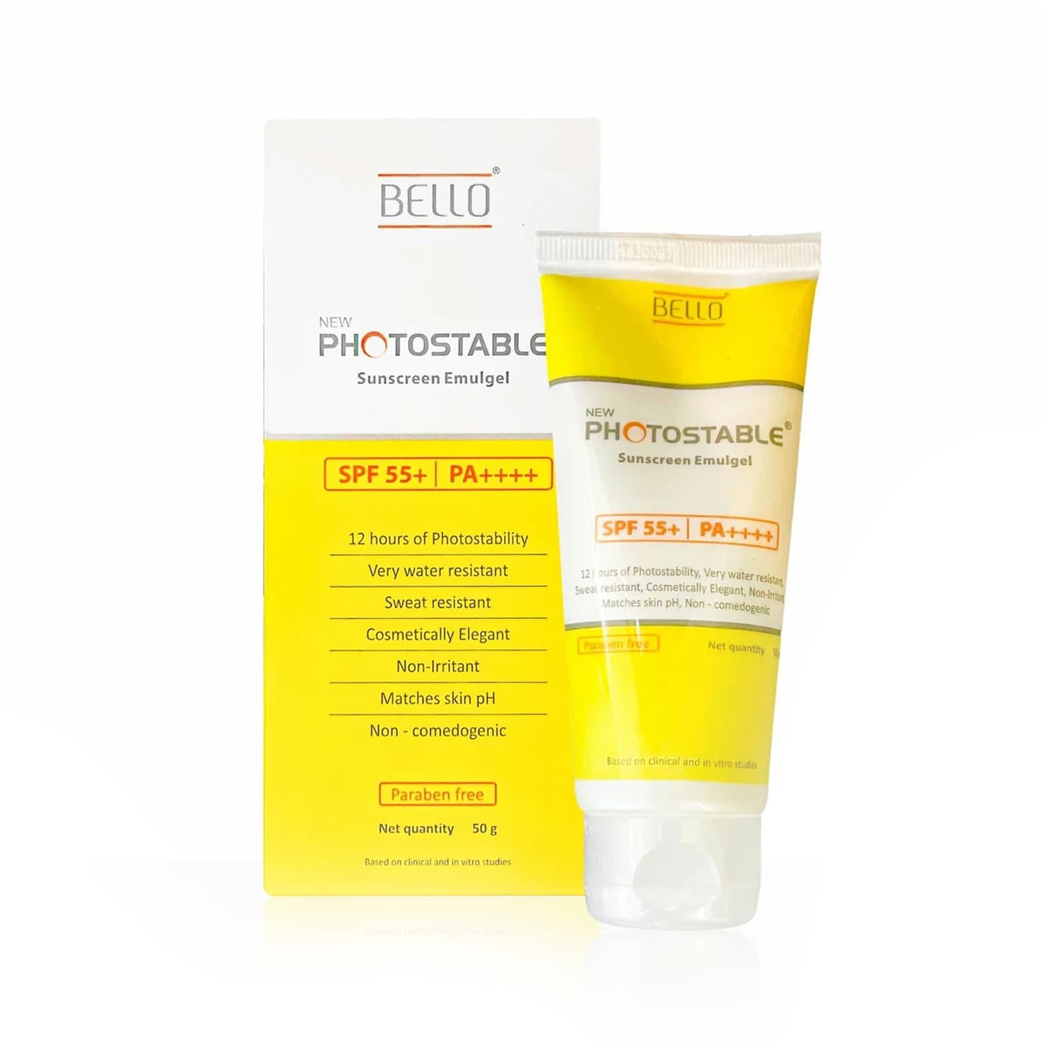 Bello Photostable Emulgel - SPF 55+ PA+++ (50gm)