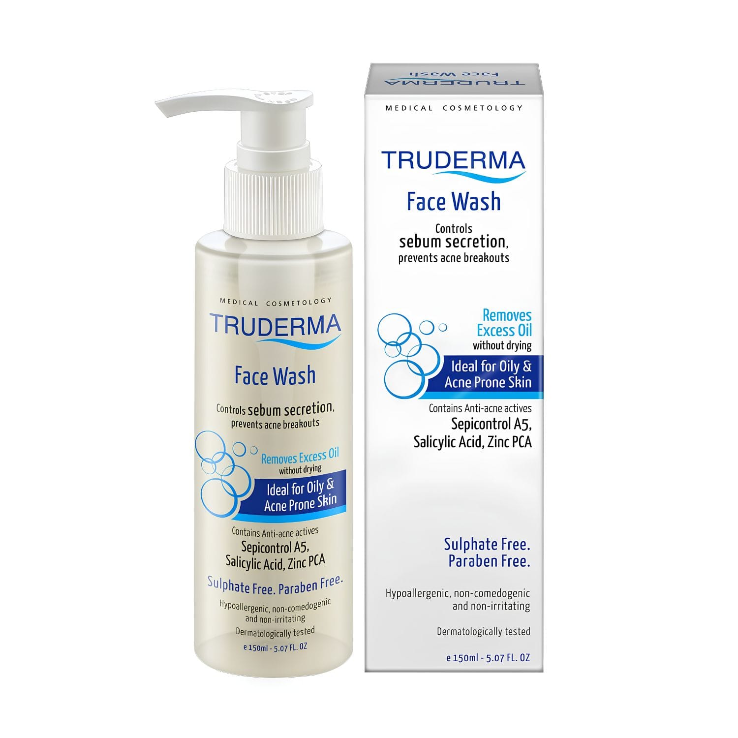 Regaliz Truderma Face Wash, 150 ml | For Oily & Acne Prone Skin | Paraben & Sulphate-Free