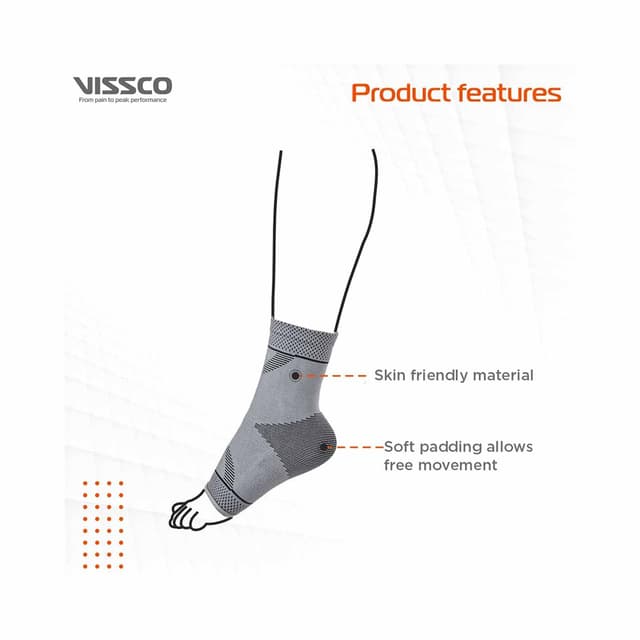 Vissco 2D Ankle Support - XXL (PC. No. 2707)