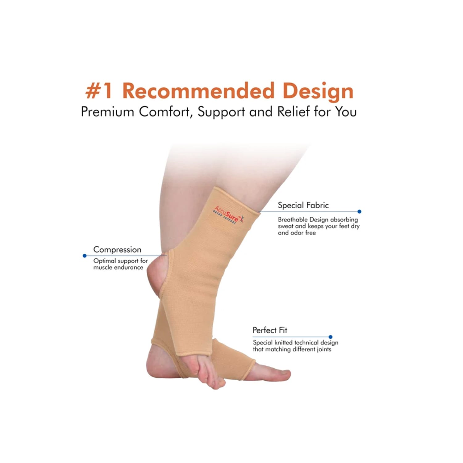 Accusure Anklet Elastic A2 - XL