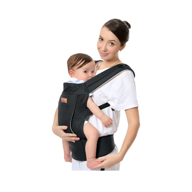 R for Rabbit Comfy Hug Ergo 2- in-1 Baby Carrier (Black)