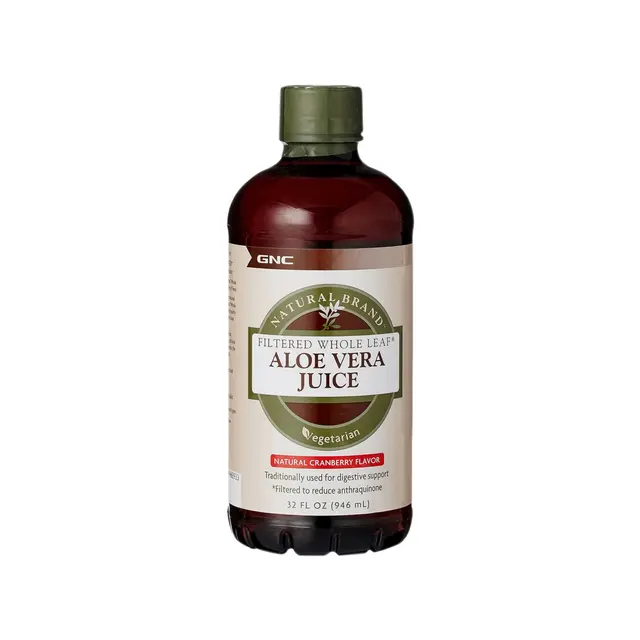 GNC Aloe Vera Juice Unflavoured Liquid 32 Oz