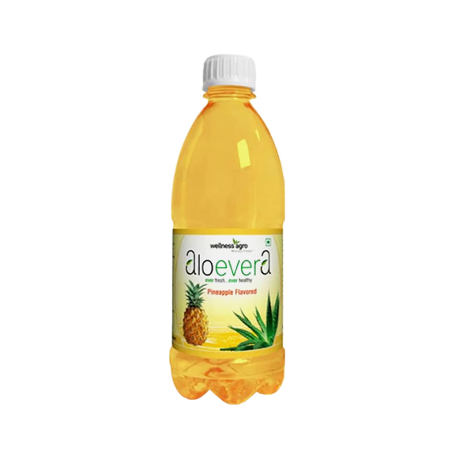 Wellness Agro Aloe Vera Juice Pineapple Flavored (Sugarless) 500ml
